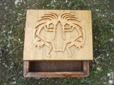 Dancing Kokopelli Scroll Altar Box