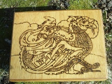 Wizard Riding Dragon Altar Box