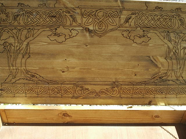 Coffee table style altar with full storage