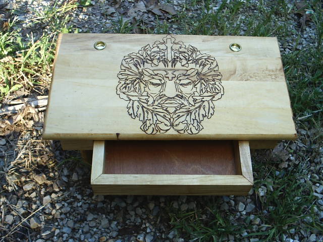 Altar of Oak King Complete with Drawer for easy access to personal items