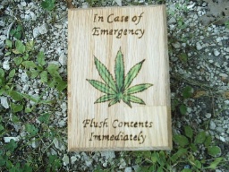 Hemp Marijuana Humor Oak Accent Box