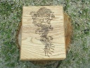 Asian Dragon Oak Desk Box