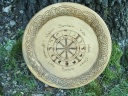 Celtic Knotwork Moon Phase Wheel of the Year Offering Plate