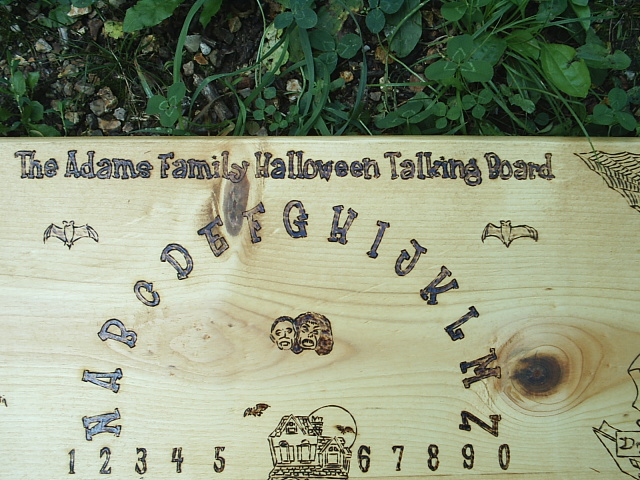 Adams Family Halloween Ouija Board