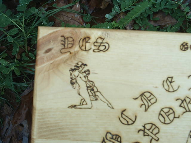 Fairy in pose on this spirit board