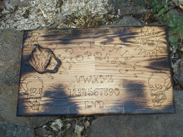 Gothic Undead Ouija Spirit Board in Solid Oak