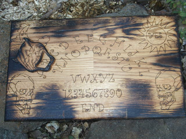 Gothic Undead Spirit Board in Solid Oak