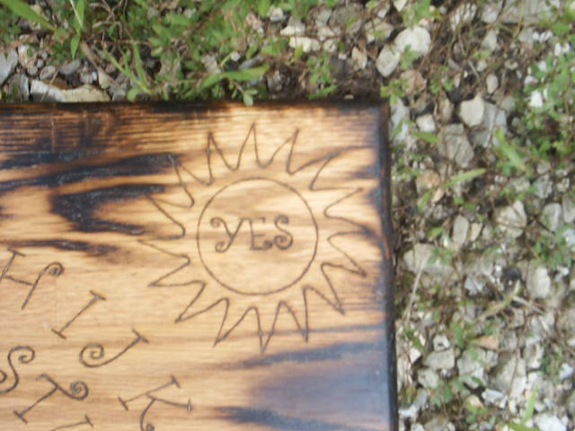 Gothic Undead Spirit Board Sun Symbol