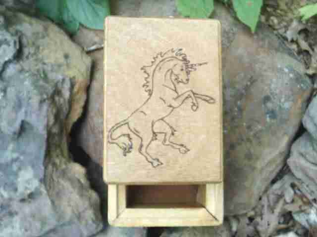 Standing Unicorn Beauty Tarot Cards Box