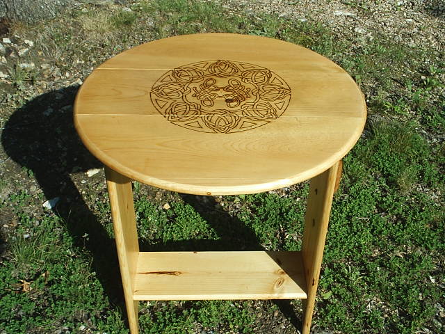 Portable Wood Celtic Tarot Table