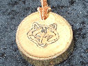 Gray Wolf Spirit Totem Tribal Necklace