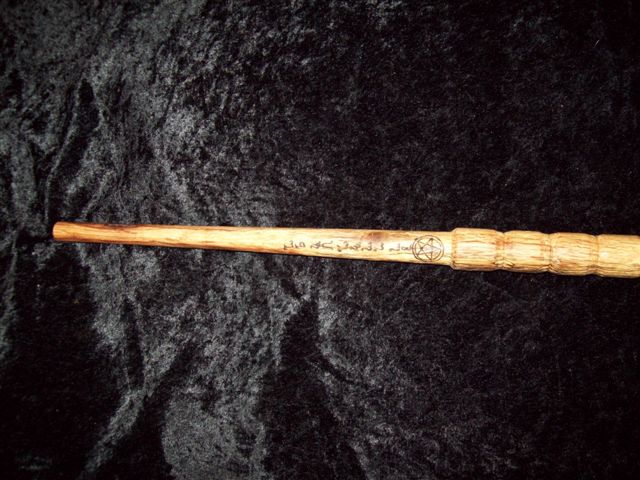 Image of a oak wood wand