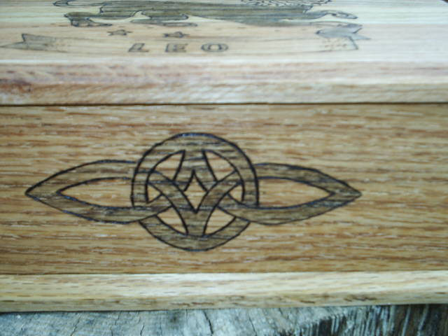 Sacred geomorty on this Leo Zodiac box