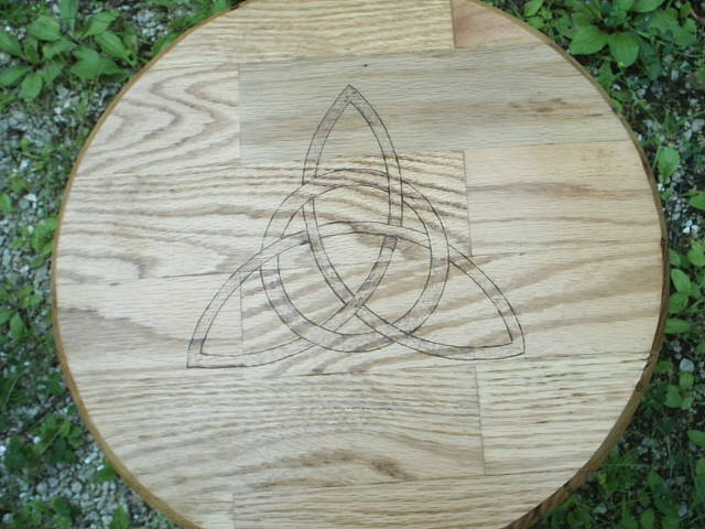 The Power of Three, a universal constant as the tips of the Triquetra
