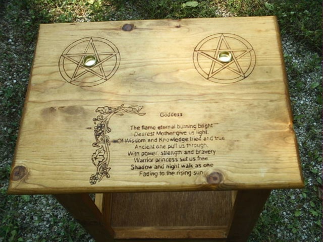 30 inches tall and adds to the decor of your home, includes poem of the pagan goddess