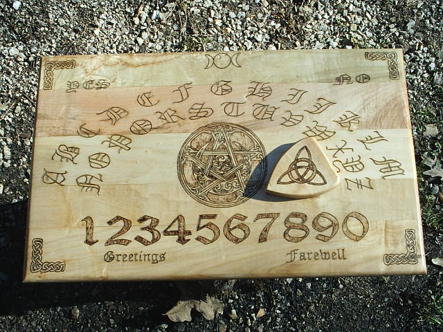 Solid wood spirit board My personal board NOT FOR SALE