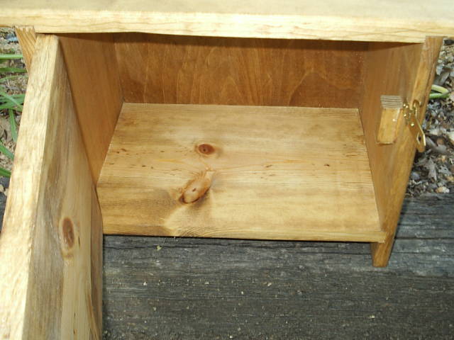 Wiccan Altar Table with cabinet door