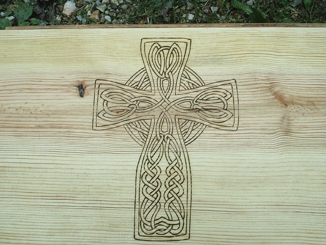 Celtic Cross Drawings color Altar Table Drawer based on designs and patterns