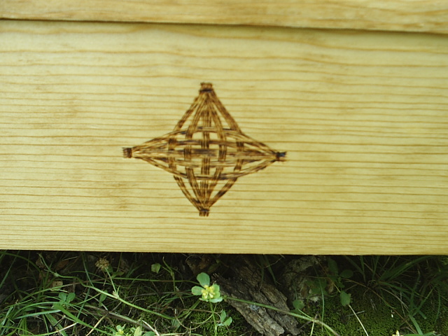 Brigid's Cross on front drawer