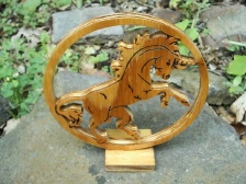 Unicorn Stud Wood Scroll