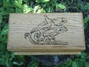 Orca Killer Whale Oak Desk Box