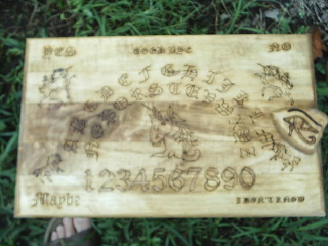 Five Unicorns adorn this board