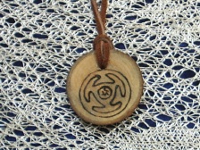 Hecate Goddess Symbol Tribal Necklace