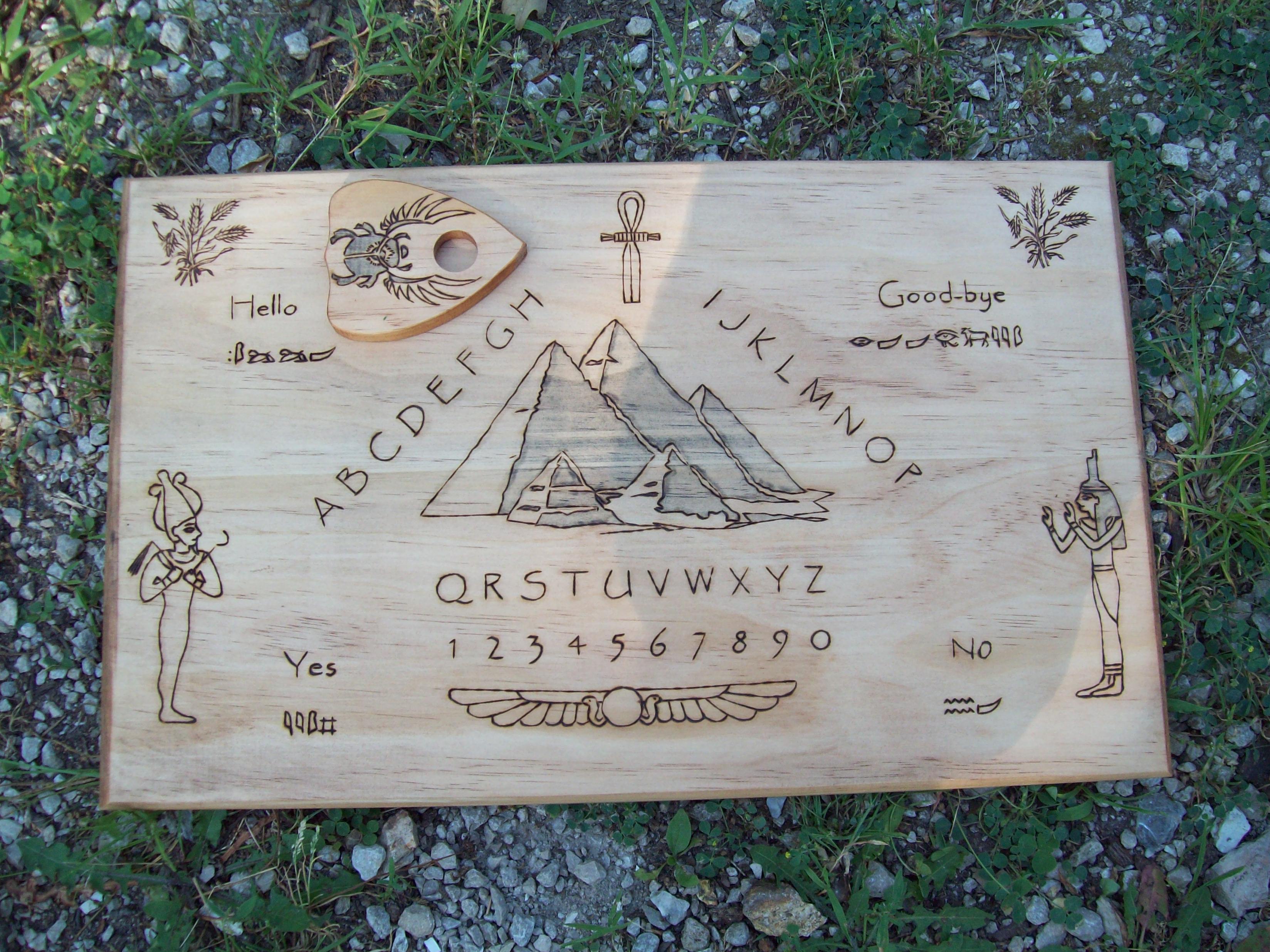 Custom Egyptian Ouija Board