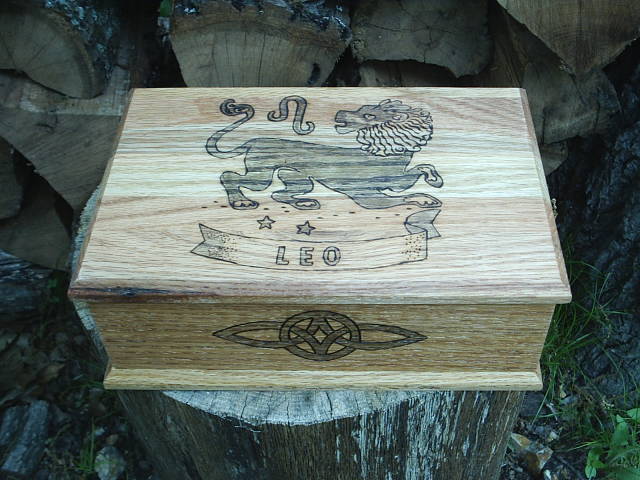 Zodiac Sign of Leo Custom Box