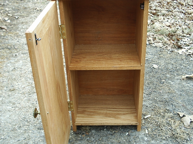 Oak Podium Altar with Shelves