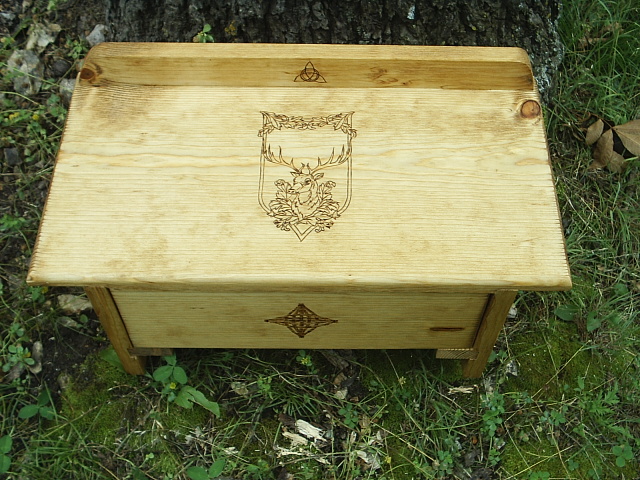 Crafted As It Was To Be My Own, outstanding Brigid's Cross and Celtic Stag Altar