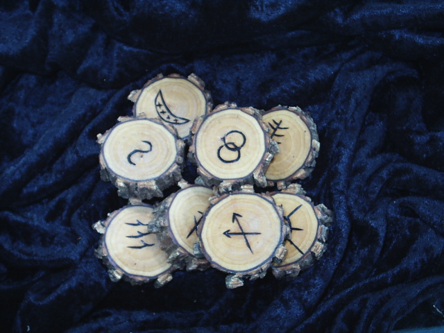 Set of 8 Witches Runes based on Symbols written by Patricia Crowther